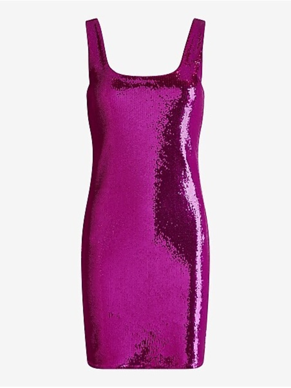 Express NWT Pink Fuchsia Sequin Mini Dress Size M Party Cocktail Barbiecore